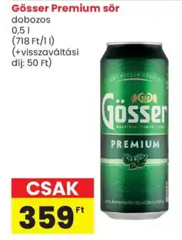Spar Market Gösser premium sör ajánlat