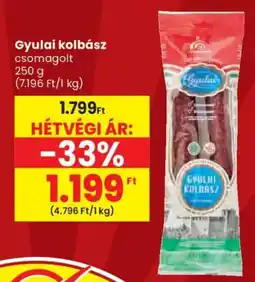Spar Gyulai kolbász ajánlat