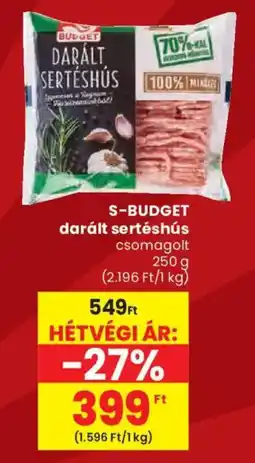 Spar S-Budget darált sertéshús ajánlat