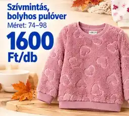Pepco Szív mintás bolyhos pulóver ajánlat