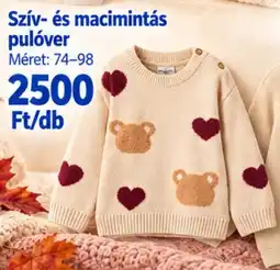 Pepco Szív- és macimintás pulóver ajánlat