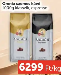 PRIVÁT Omnia szemes kávé ajánlat