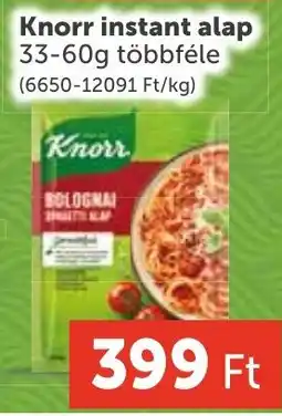 PRIVÁT Knorr instant alap ajánlat