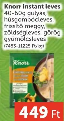 PRIVÁT Knorr instant leves ajánlat