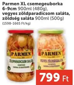 PRIVÁT Parmen csemegeuborka ajánlat