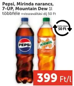 PRIVÁT Pepsi, Mirinda narancs, 7-UP, Mountain Dew ajánlat