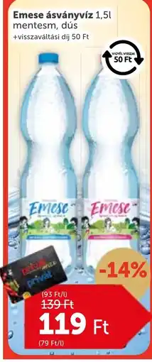 PRIVÁT Emese ásványvíz ajánlat