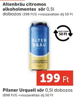 PRIVÁT Altenbräu sör ajánlat