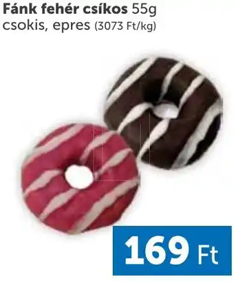 Fánk fehér csikos
