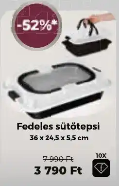 PRIVÁT Fedeles sütőtepsi ajánlat
