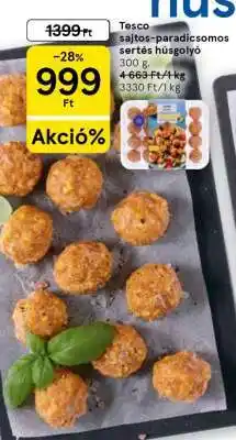 Tesco Tesco sajtos-paradicsomos sertés húsgolyó ajánlat
