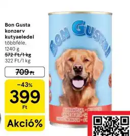 Tesco Bon Gusta konzerv kutyaeledel ajánlat