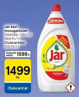 Tesco Jar kézi mosogatószer ajánlat