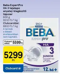Tesco Beba ExpertPro HA 3 tejalapú anyatej-kiegészítő tápszer ajánlat
