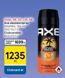 Tesco Axe dezodorspray ajánlat