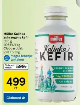 Tesco Müller Kalinka zsírszegény kefir ajánlat