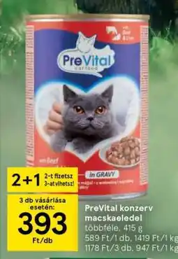 Tesco Prevital Konzerv Macskaeledel ajánlat