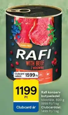 Tesco Rafi konzerv kutyaeledel ajánlat