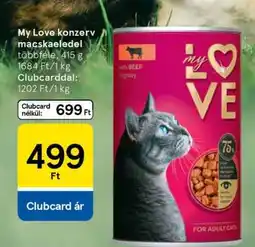 Tesco My Love konzerv macskaeledel ajánlat