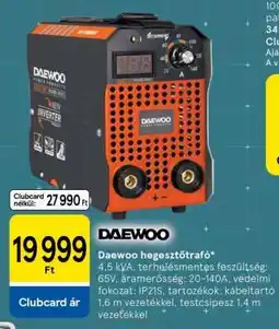 Tesco Daewoo hegesztőtrafó ajánlat