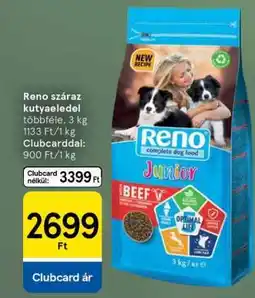 Tesco RENO Száraz kutyaeledel ajánlat