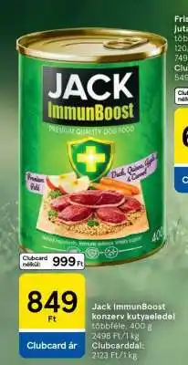 Tesco Jack ImmunBoost konzerv kutyaeledel ajánlat