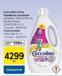 Tesco Coccolino Care folyékony mosószer ajánlat