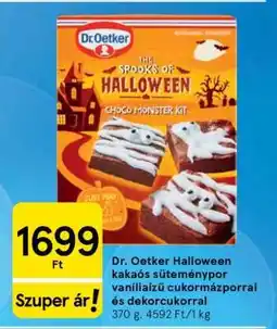 Tesco Dr. Oetker Halloween kakaós süteménypor ajánlat