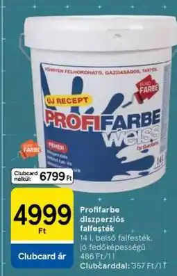 Tesco Profifarbe diszperziós falfesték ajánlat