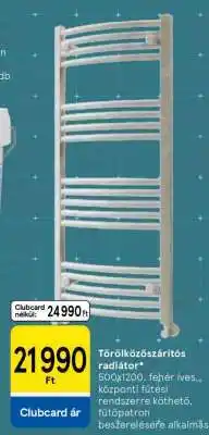 Tesco Törölközőszárítós radiátor ajánlat