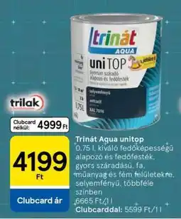 Tesco Trinát Aqua unitop ajánlat