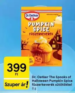 Tesco Dr. Oetker The Spooks of Halloween Pumpkin Spice fűszerkeverék sütőtökkel ajánlat