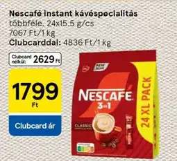 Tesco Nescafé instant kávéspecialitás ajánlat