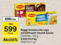 Tesco Maggi leveskocka vagy pörköltzaft-ízesítő kocka ajánlat