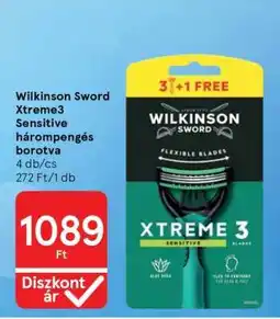 Tesco Wilkinson Sword Xtreme3 Sensitive hárompengés borotva ajánlat