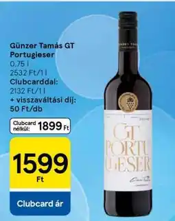Tesco Günzer Tamás GT Portugieser ajánlat