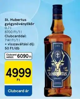 Tesco St. Hubertus gyógynövénylikőr ajánlat