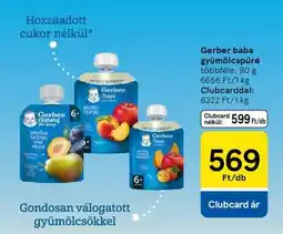 Tesco Gerber baba-gyümölcspüré ajánlat