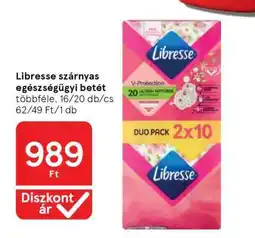Tesco Libresse szárnyas egészségügyi betét ajánlat