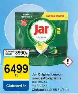 Tesco Jar Original Lemon mosogató kapszula ajánlat