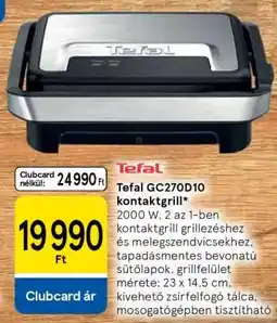 Tesco Tefal GC270D10 kontaktgrill ajánlat