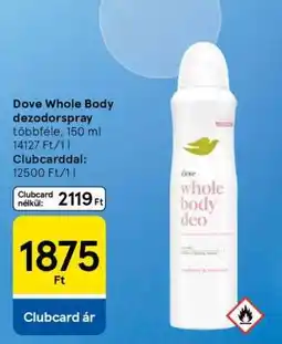 Tesco Dove Whole Body dezodorspray ajánlat