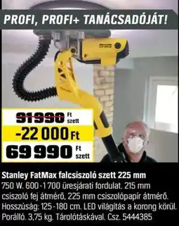 OBI Stanley FatMax falcsiszoló ajánlat