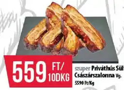 Coop Szuper priváthús sült császárszalonna ajánlat