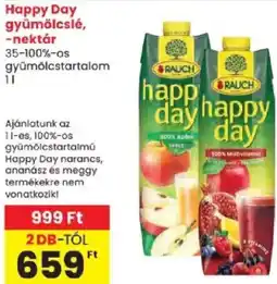 Spar Rauch happy day gyümölcslé ajánlat