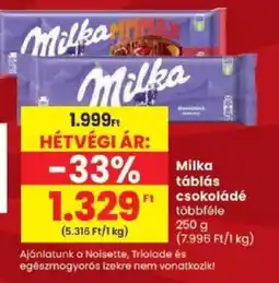 Spar Milka csokoládé ajánlat