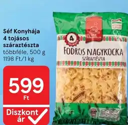 Tesco Séf Konyhája fodros nagykocka száraztészta ajánlat