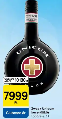Tesco Zwack Unicum ajánlat