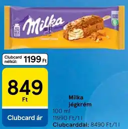 Tesco Milka jégkrém ajánlat