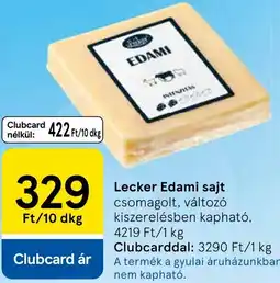 Tesco Edami sajt ajánlat